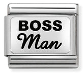 Nomination Composable Classic Link 330109/34 Boss Man in 925 Silver